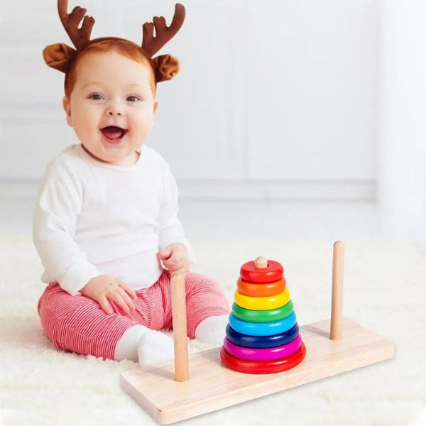 Wooden Rainbow Bricks