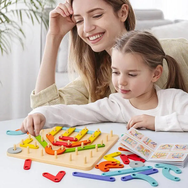 Wooden Pegboard Toy