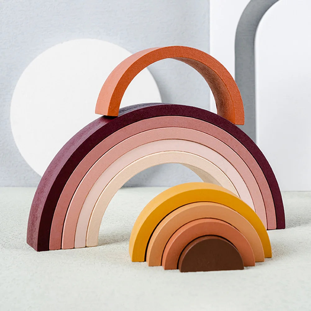 Wooden Rainbow Stacker