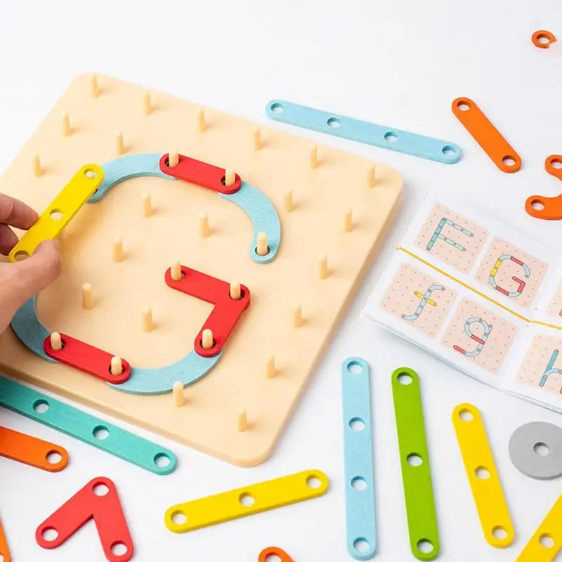 Wooden Pegboard Toy