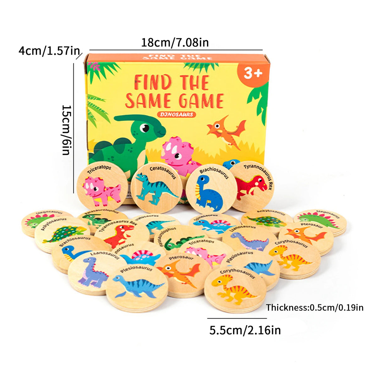 Dinosaur Memory Game Card